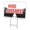 Signmission Wheel Alignment Yard Sign & Stake outdoor plastic coroplast window, C-1824 Wheel Alignment C-1824 Wheel Alignment - alternate 1